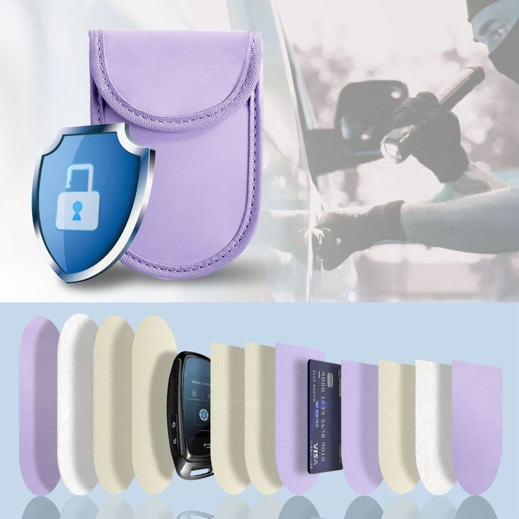 Tech-Protect KLR100 RFID-blockerande nyckelfodral – Lila - Bild 4