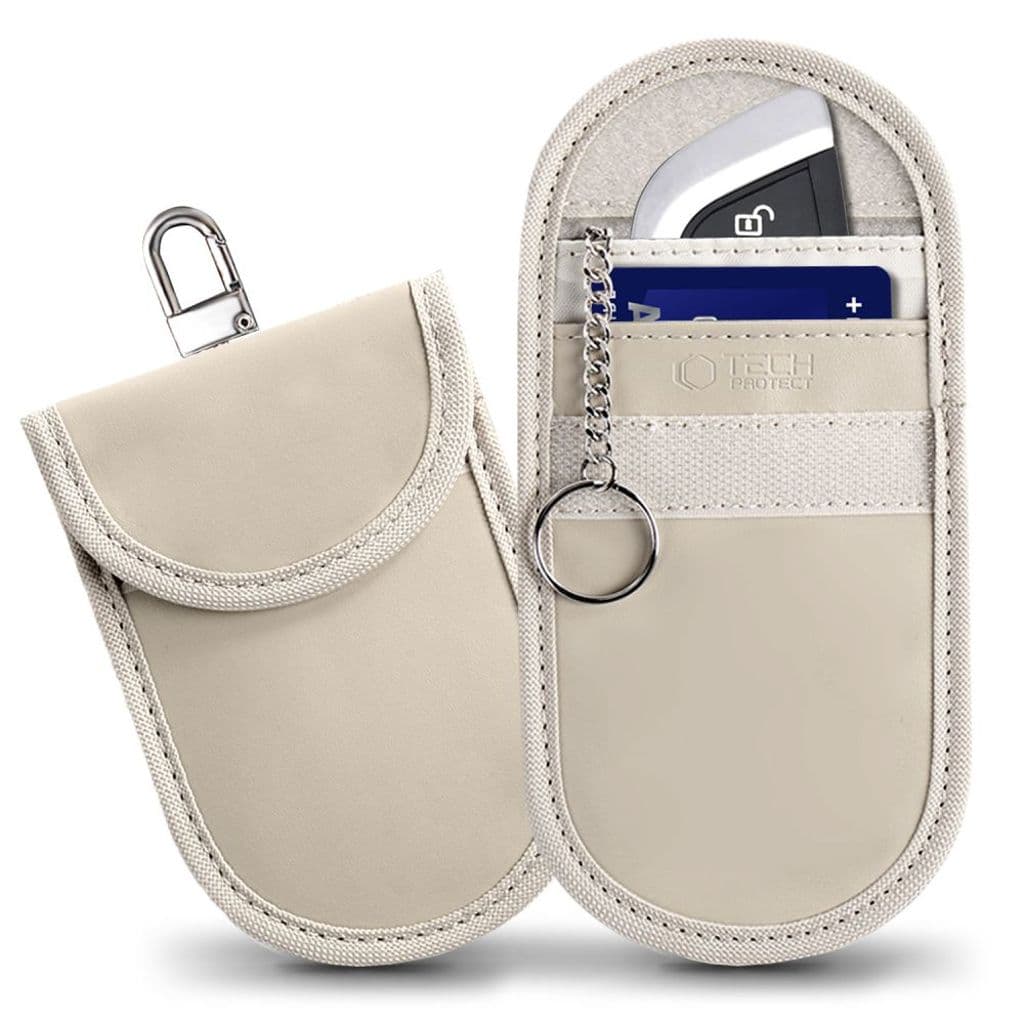 Tech-Protect KLR100 RFID-blockerande Nyckelfodral till Bilnyckel – Beige