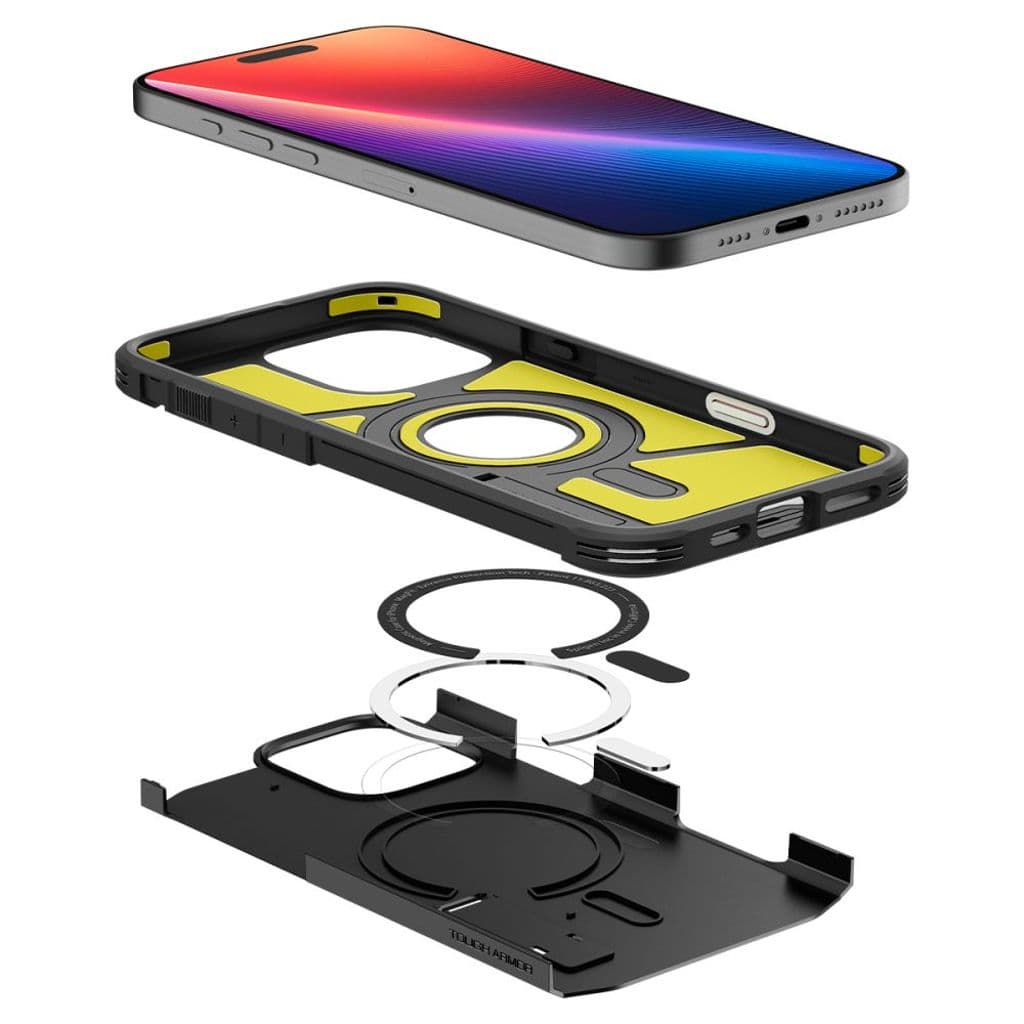 Spigen Tough Armor MagSafe Skal till iPhone 16 Pro Max - Svart - Bild 8