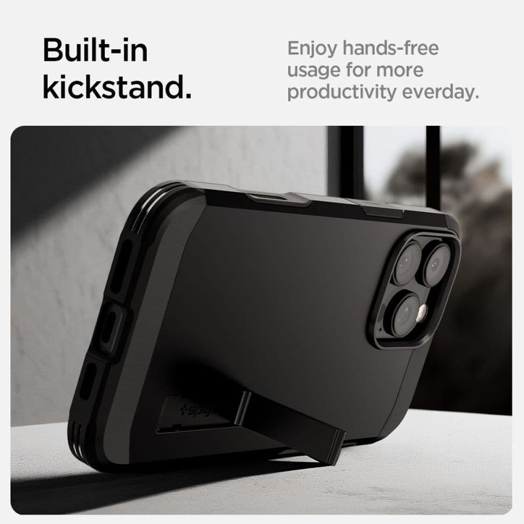 Spigen Tough Armor MagSafe Skal till iPhone 16 Pro Max - Svart - Bild 7