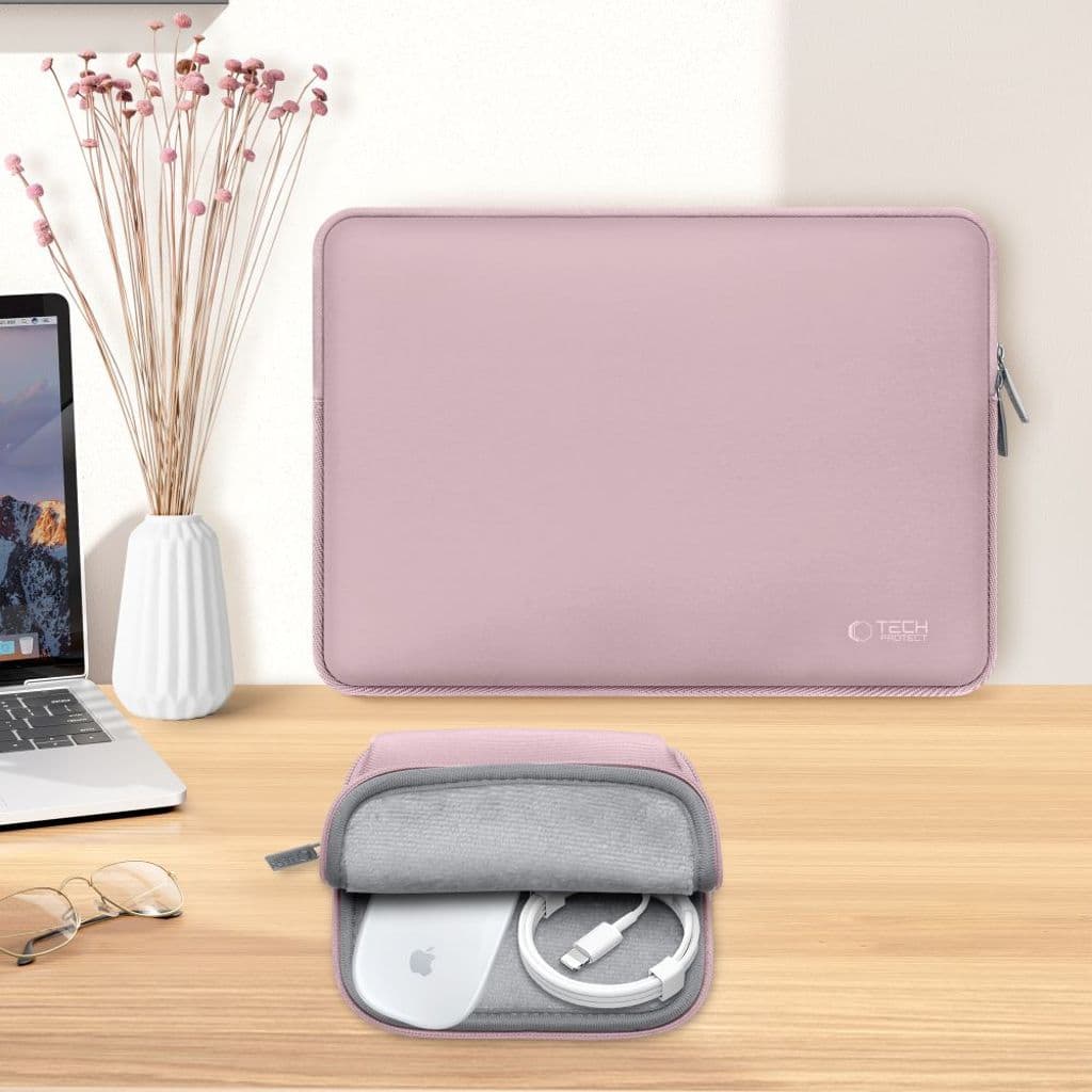 Tech-Protect Neoslim 13-14" laptopfodral – rosa - Bild 8