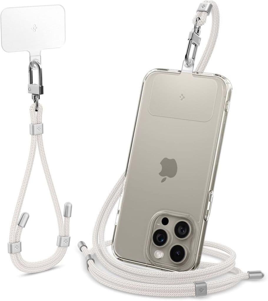 Spigen Universal Telefonrem Set Crossbody och Handled – Vit