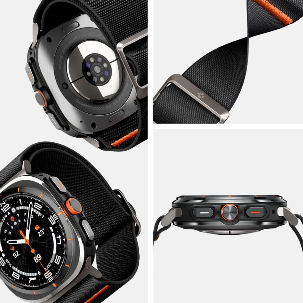 Spigen Fit Lite Kockarmband till Galaxy Watch Ultra 47mm - Svart - Bild 12