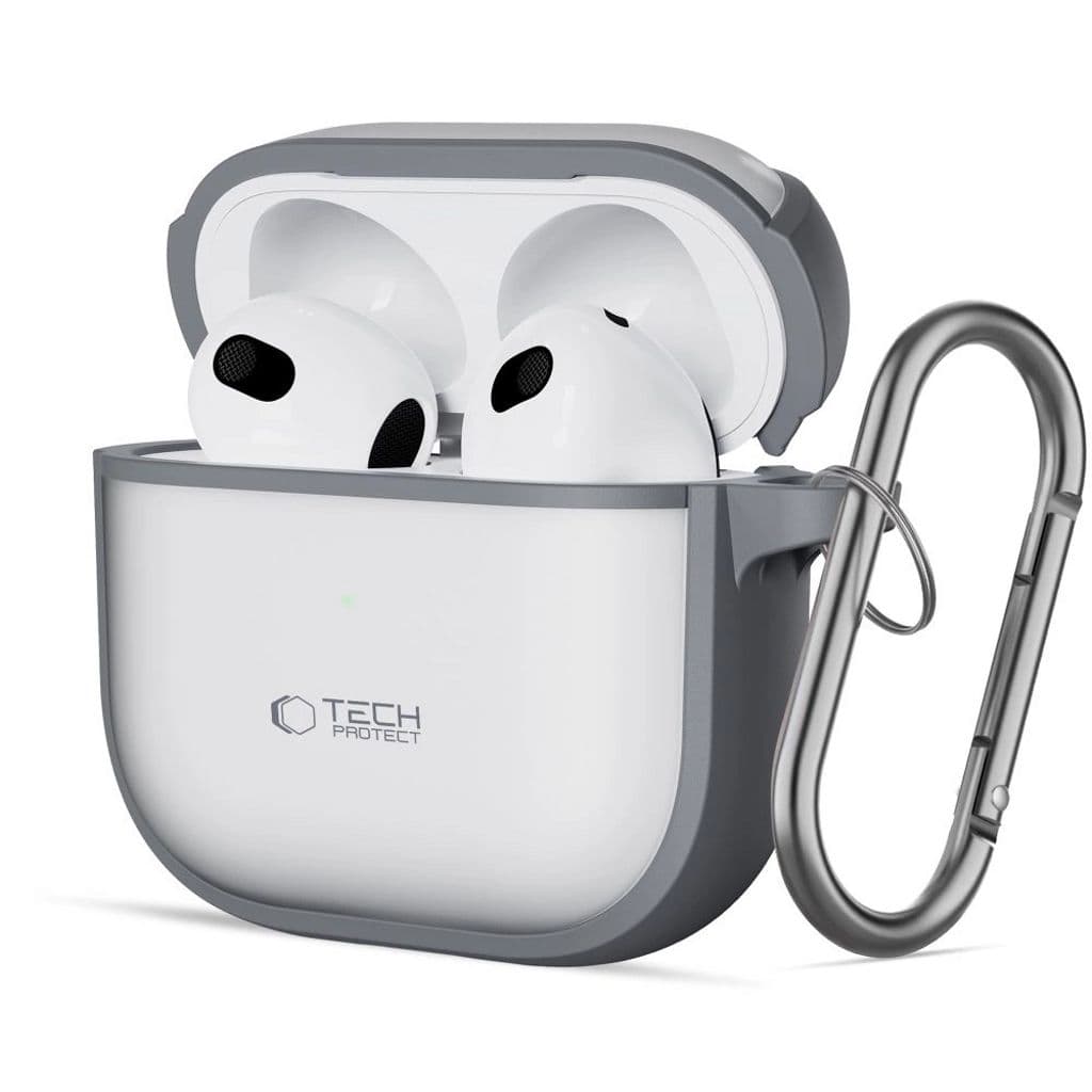 Tech-Protect Slim Hook Fodral till AirPods 4 - Grå