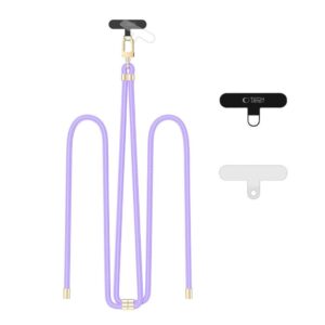 Tech-Protect C7S justerbar telefonrem – lila/guld