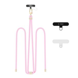 Tech-Protect C7S justerbar telefonrem – ljusrosa/guld