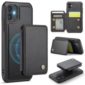 JEEHOOD iPhone 11 Skal med Magnetisk Korthållare – Svart