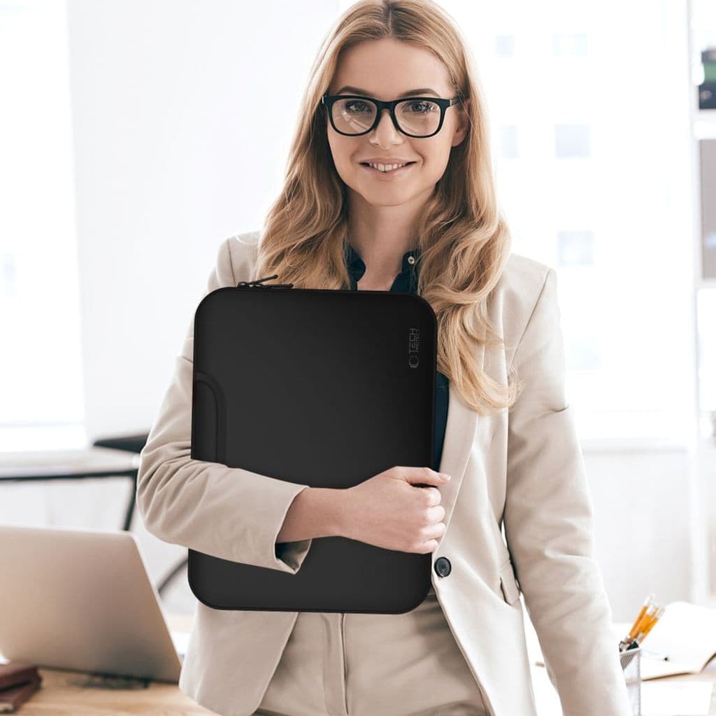 Tech-Protect Neoprene Laptopväska 15–16 tum – svart - Bild 10
