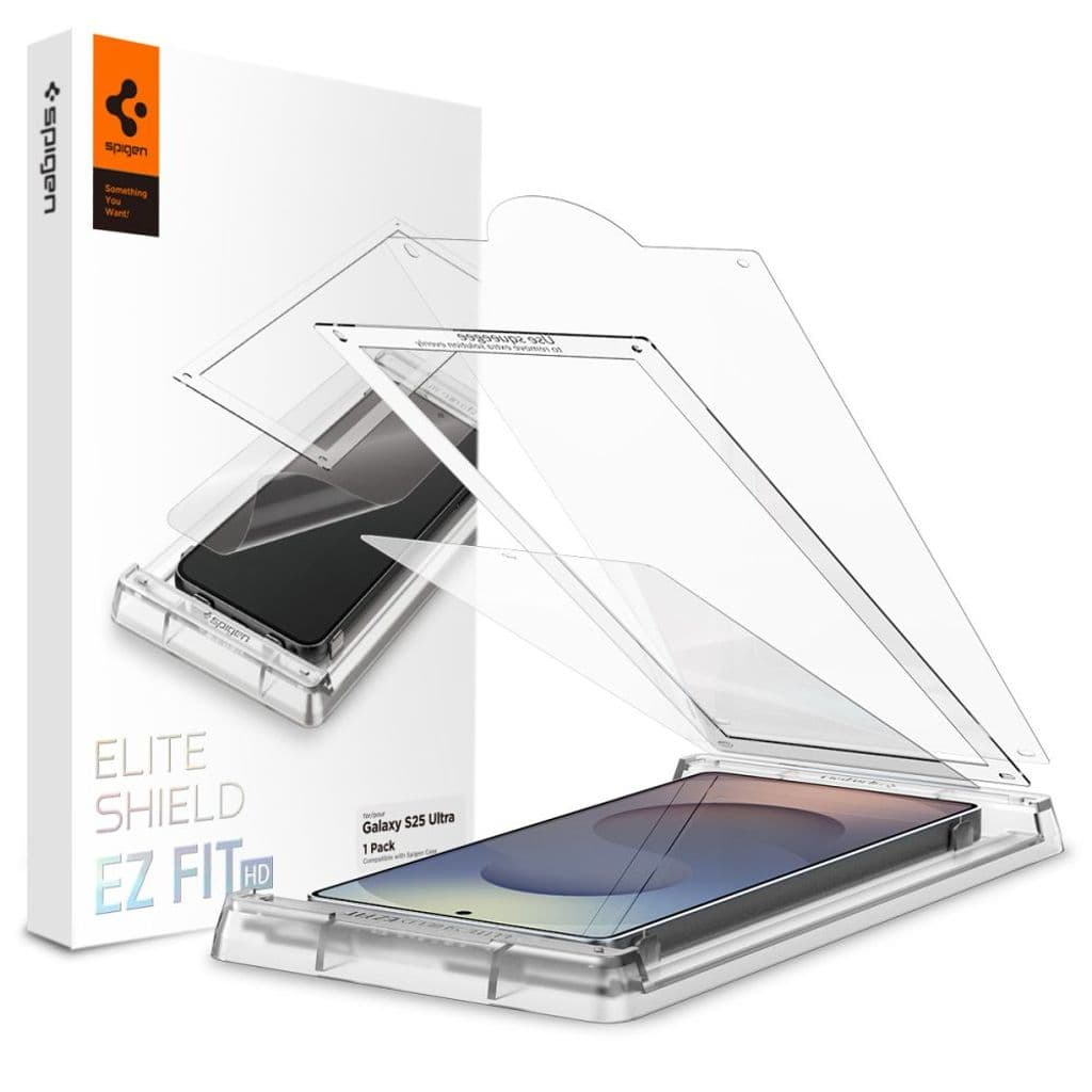 Spigen Elite Shield EZ FIT Skärmskydd till Samsung Galaxy S25 Ultra