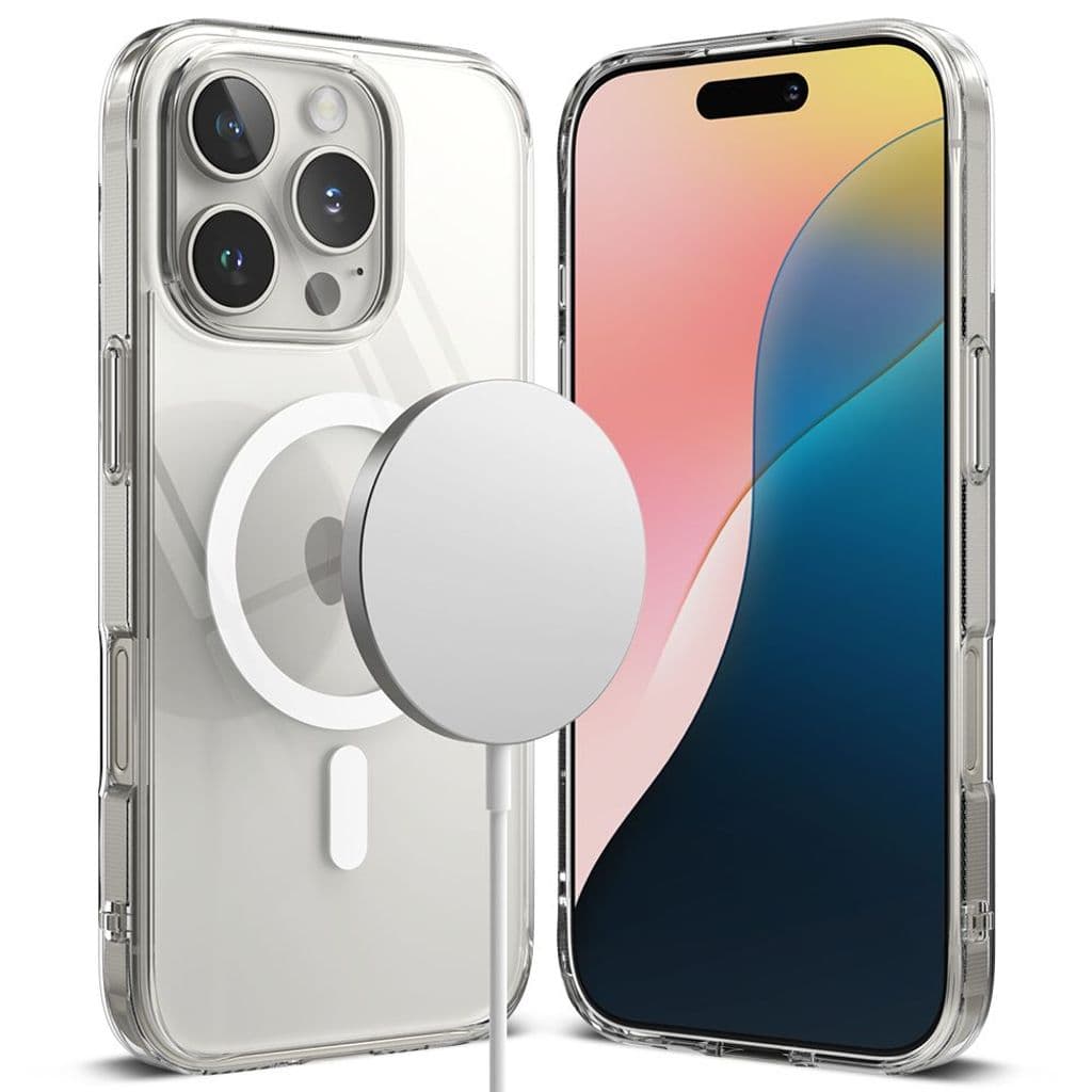 Ringke Fusion MagSafe Skal till iPhone 16 Pro Max - Transparent