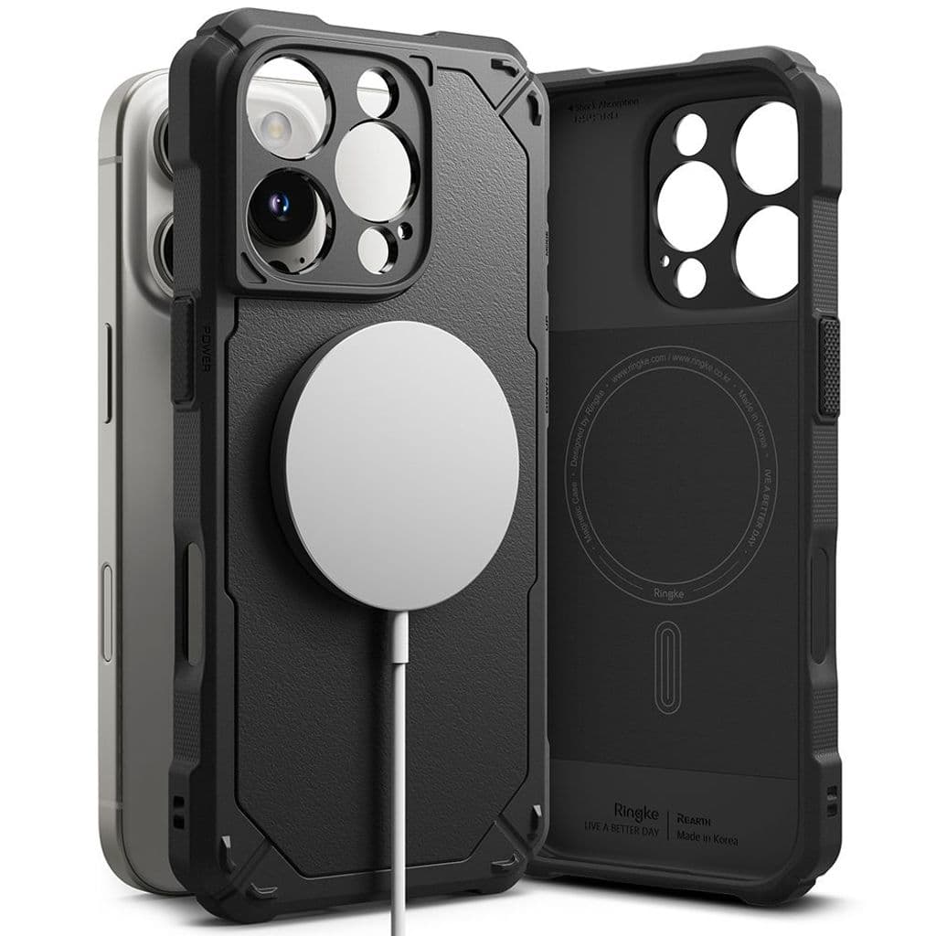 Ringke Rugged Gear MagSafe Skal till iPhone 16 Pro - Svart