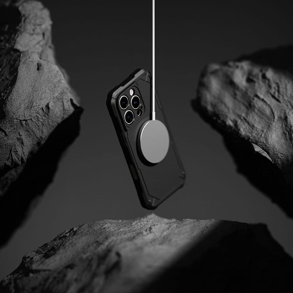 Ringke Rugged Gear MagSafe Skal till iPhone 16 Pro - Svart - Bild 2