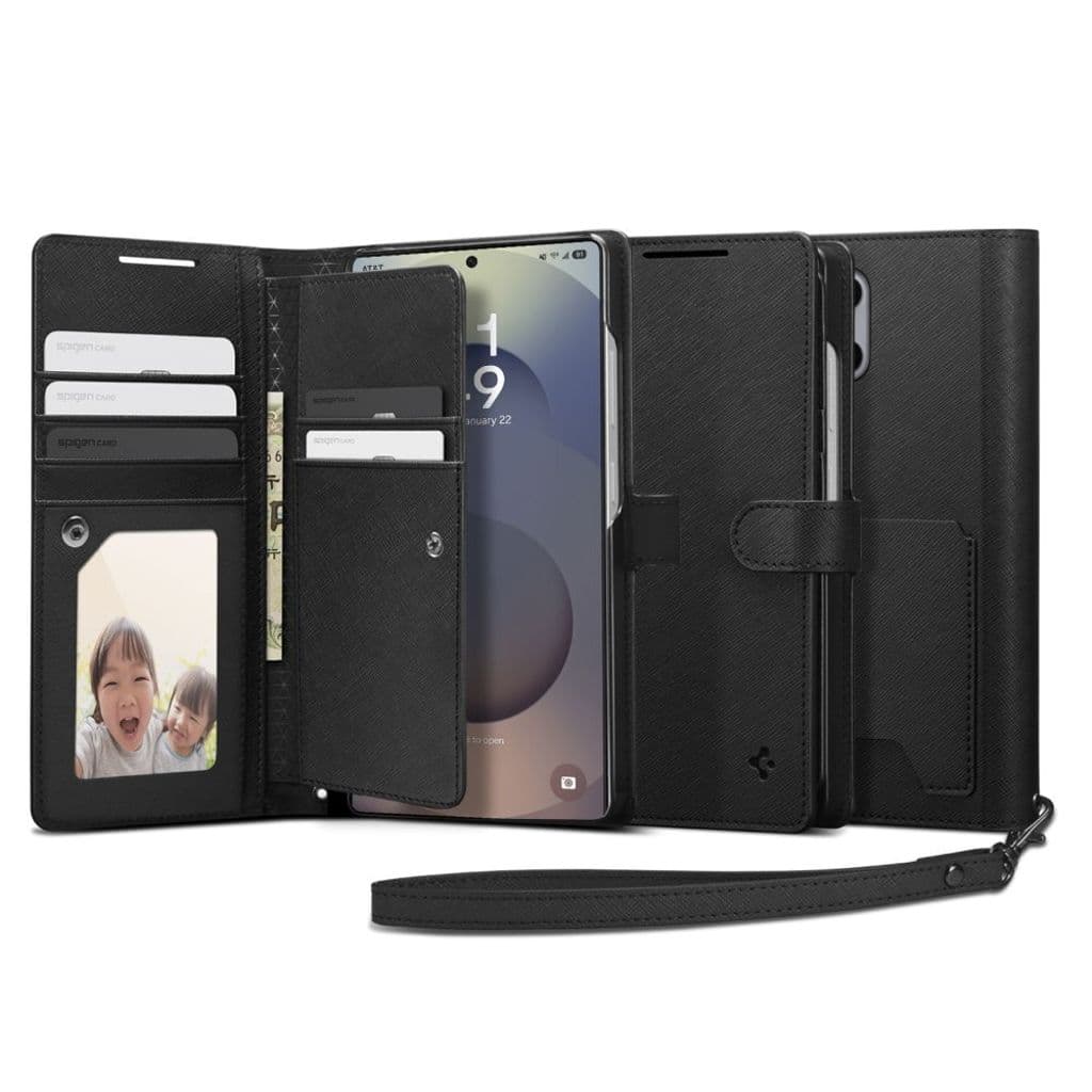 Spigen Wallet S Fodral till Samsung Galaxy S25 Ultra - Svart