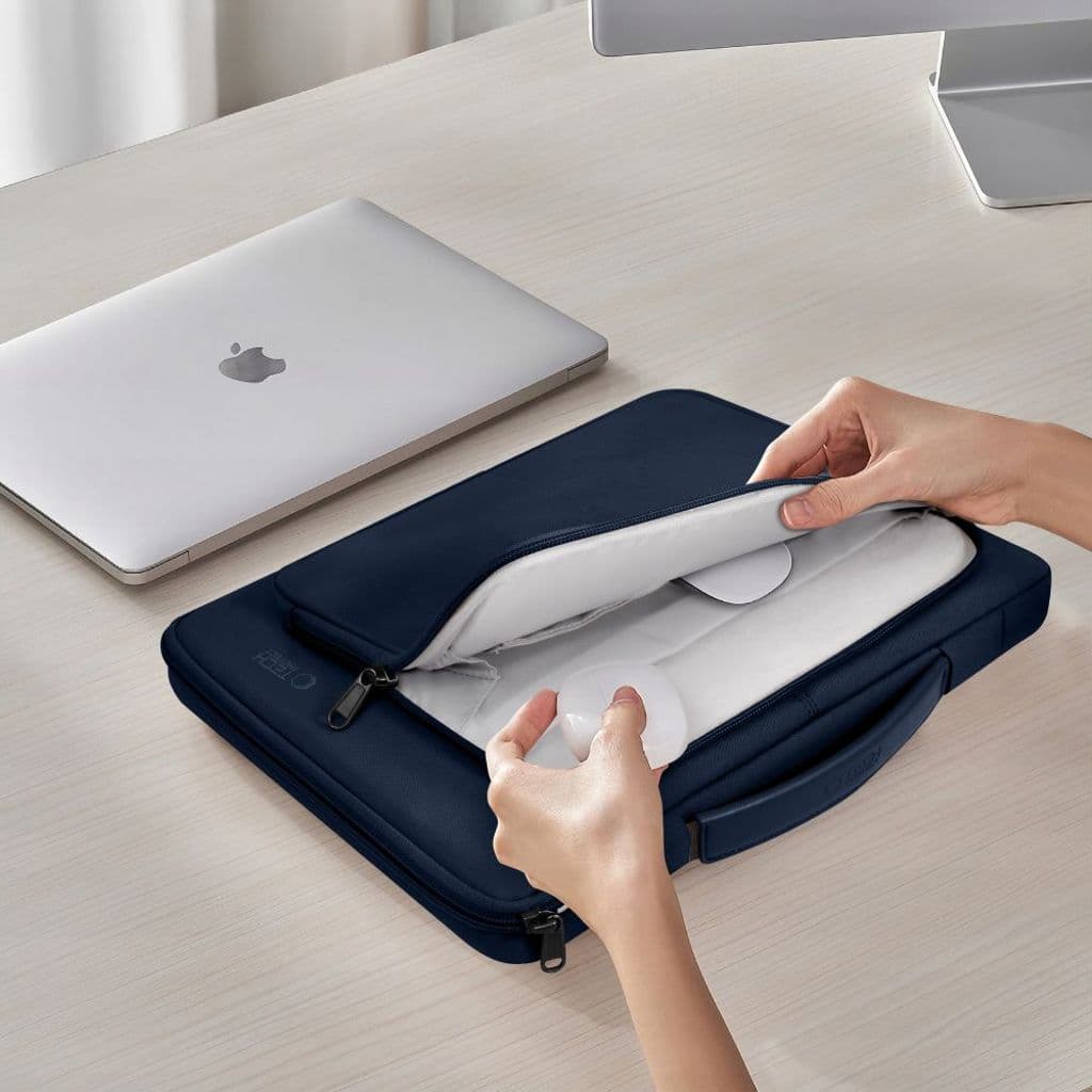 Tech-Protect Basic Bag laptopfodral 13–14" – blå - Bild 9