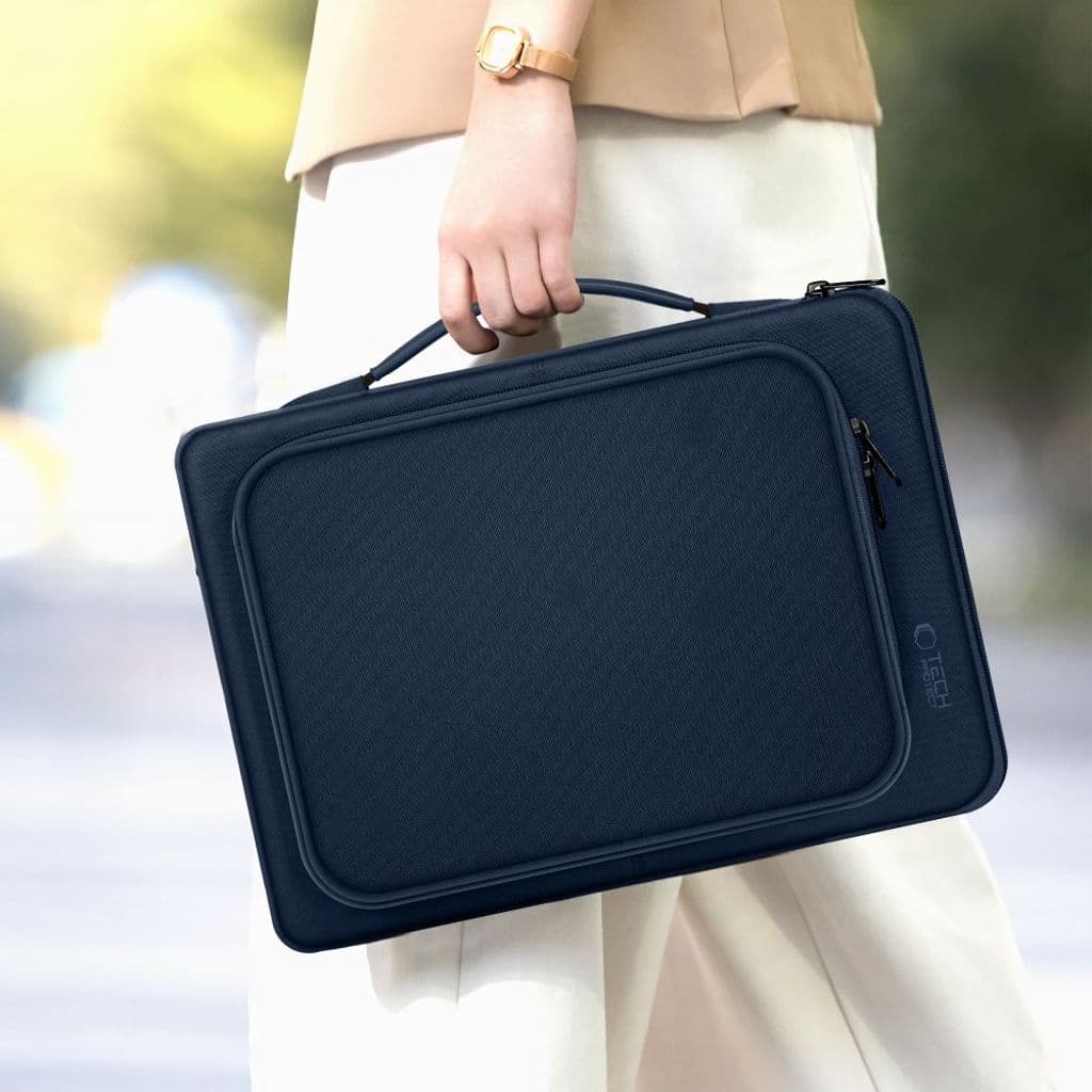 Tech-Protect Basic Bag laptopfodral 15-16" – blå - Bild 11