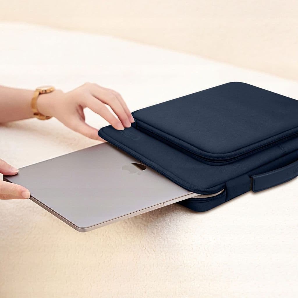 Tech-Protect Basic Bag laptopfodral 15-16" – blå - Bild 10