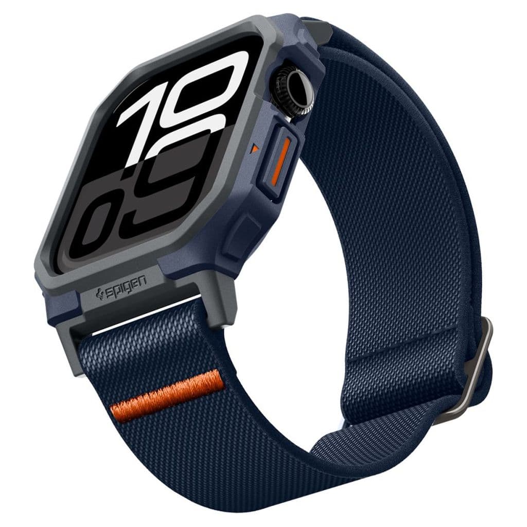 Spigen Lite Fit Pro Kockarmband till Apple Watch 10 46 mm - Marinblå - Bild 8