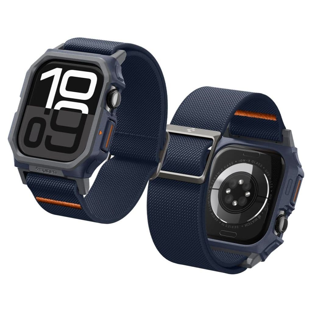 Spigen Lite Fit Pro Kockarmband till Apple Watch 10 46 mm - Marinblå - Bild 10