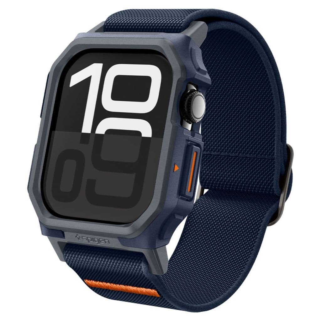 Spigen Lite Fit Pro Kockarmband till Apple Watch 10 46 mm - Marinblå