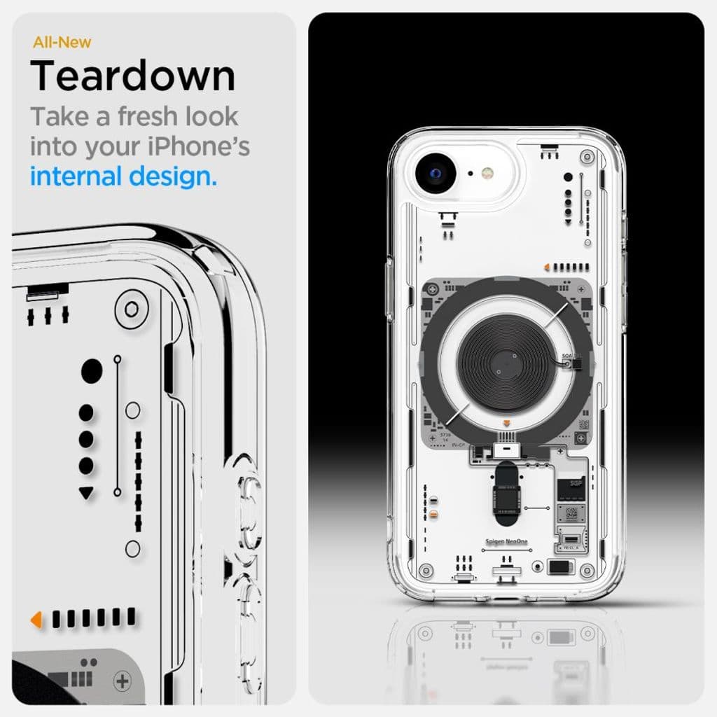 Spigen Ultra Hybrid MagSafe Neo One Skal till iPhone 16e - Transparent - Bild 3