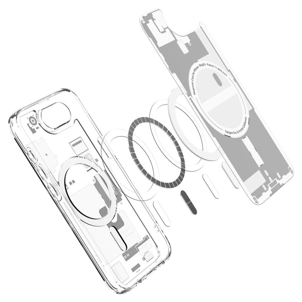 Spigen Ultra Hybrid MagSafe Zero One Skal till iPhone 16e - Vit - Bild 4