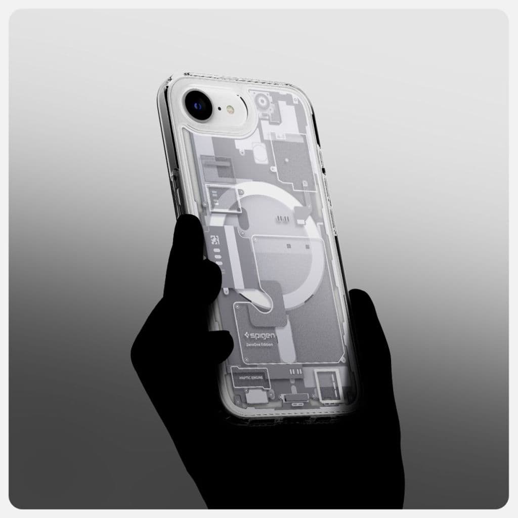 Spigen Ultra Hybrid MagSafe Zero One Skal till iPhone 16e - Vit - Bild 5
