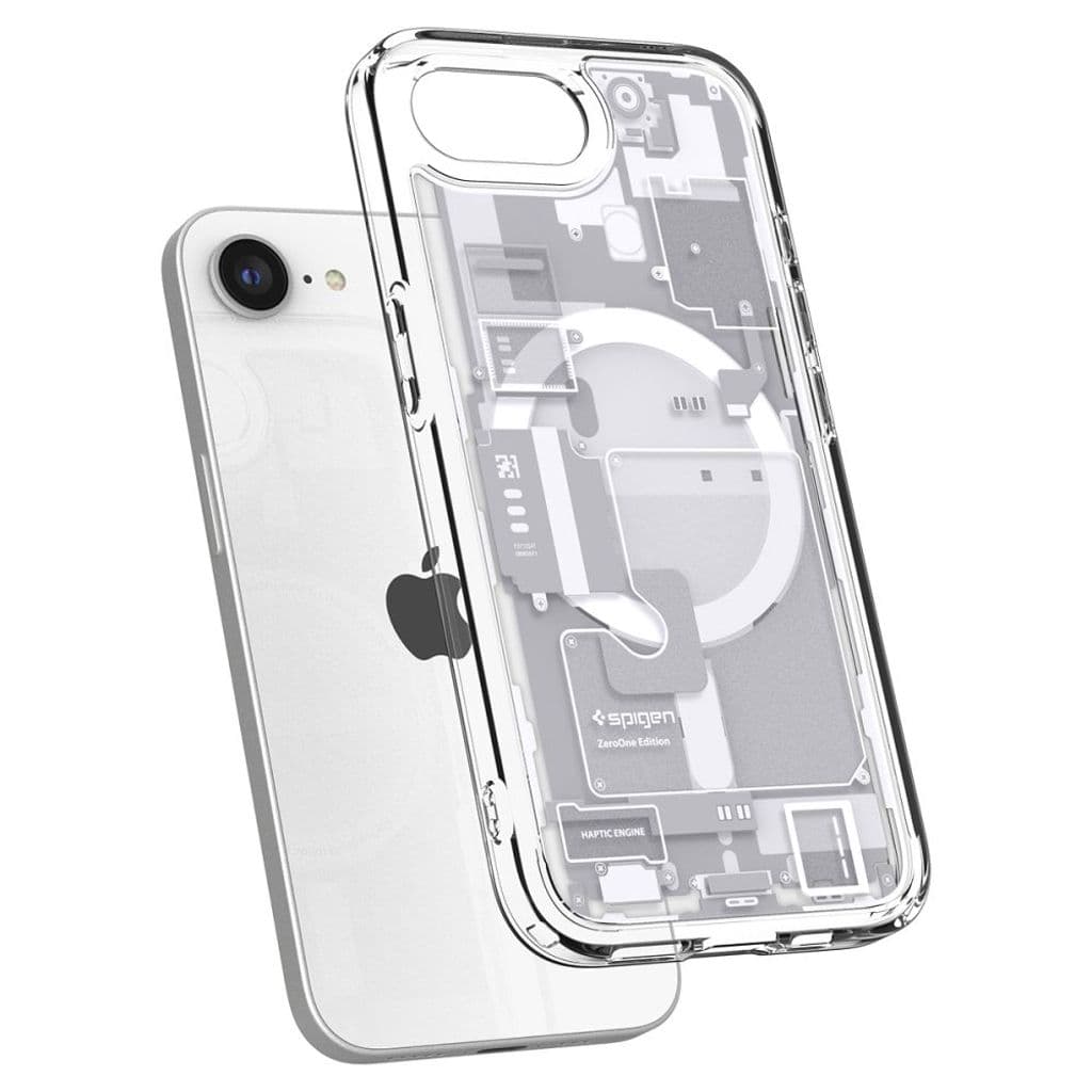 Spigen Ultra Hybrid MagSafe Zero One Skal till iPhone 16e - Vit - Bild 3