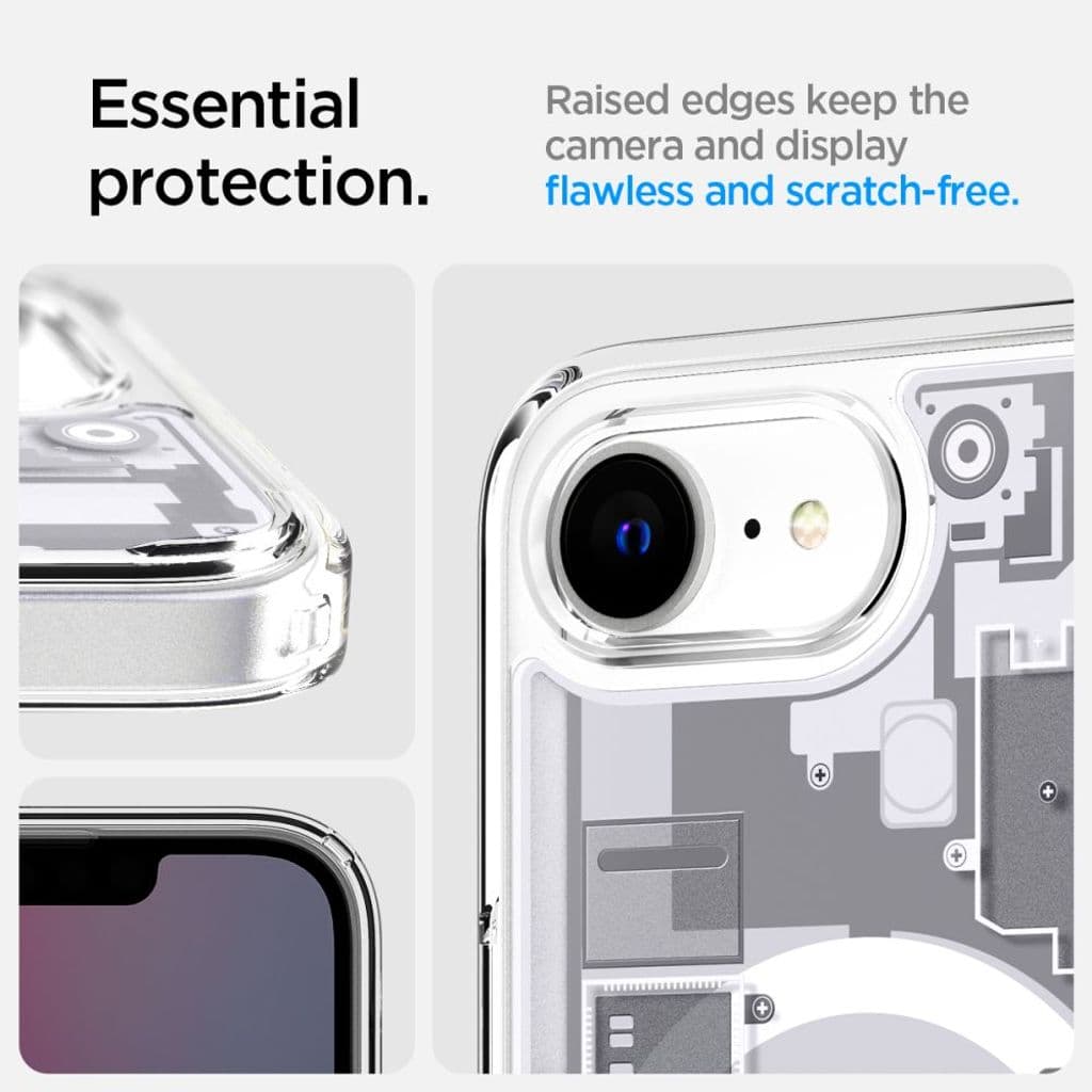 Spigen Ultra Hybrid MagSafe Zero One Skal till iPhone 16e - Vit - Bild 12