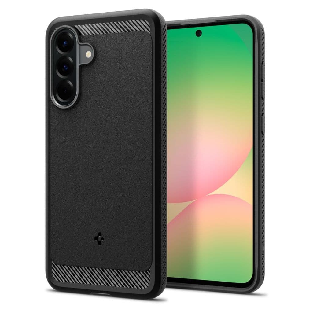 Spigen Rugged Armor Skal till Samsung Galaxy A56 5G - Svart