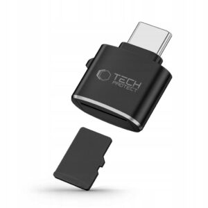 Tech-Protect UltraBoost microSD-kortläsare USB-C - Svart