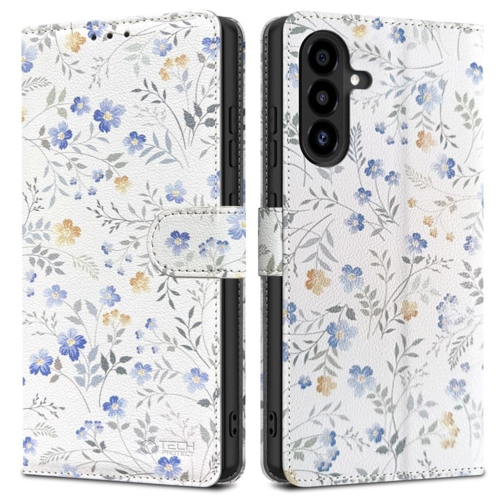 Tech-Protect Wallet Fodral till Samsung Galaxy A26 5G - Prästkragar med löv