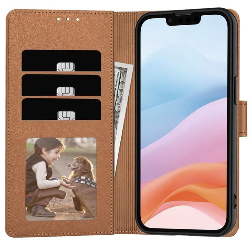 Tech-Protect Wallet Fodral till iPhone 16e - Brun - Bild 5