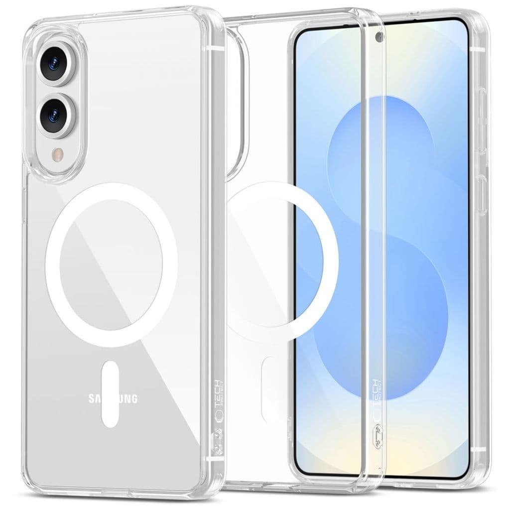 Tech-Protect FlexAir Hybrid MagSafe Skal till Samsung Galaxy S25 Edge - Transparent
