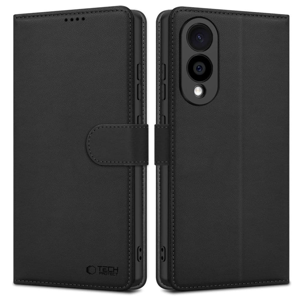 Tech-Protect Wallet Fodral till Samsung Galaxy S25 Edge - Svart
