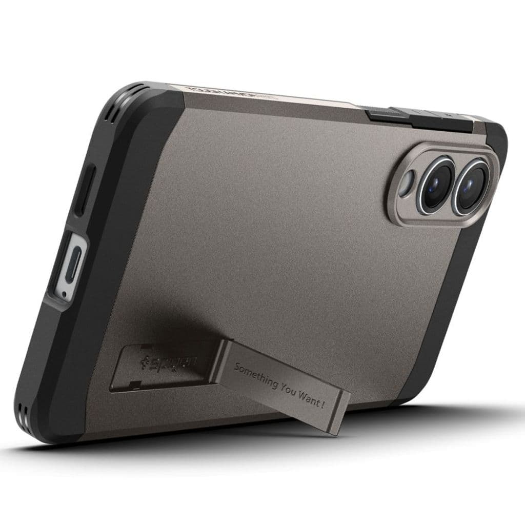 Spigen Tough Armor MagSafe Skal till Samsung Galaxy S25 Edge - Grå/Svart - Bild 7