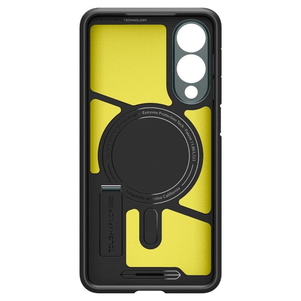 Spigen Tough Armor MagSafe Skal till Samsung Galaxy S25 Edge - Grön/Svart - Bild 4
