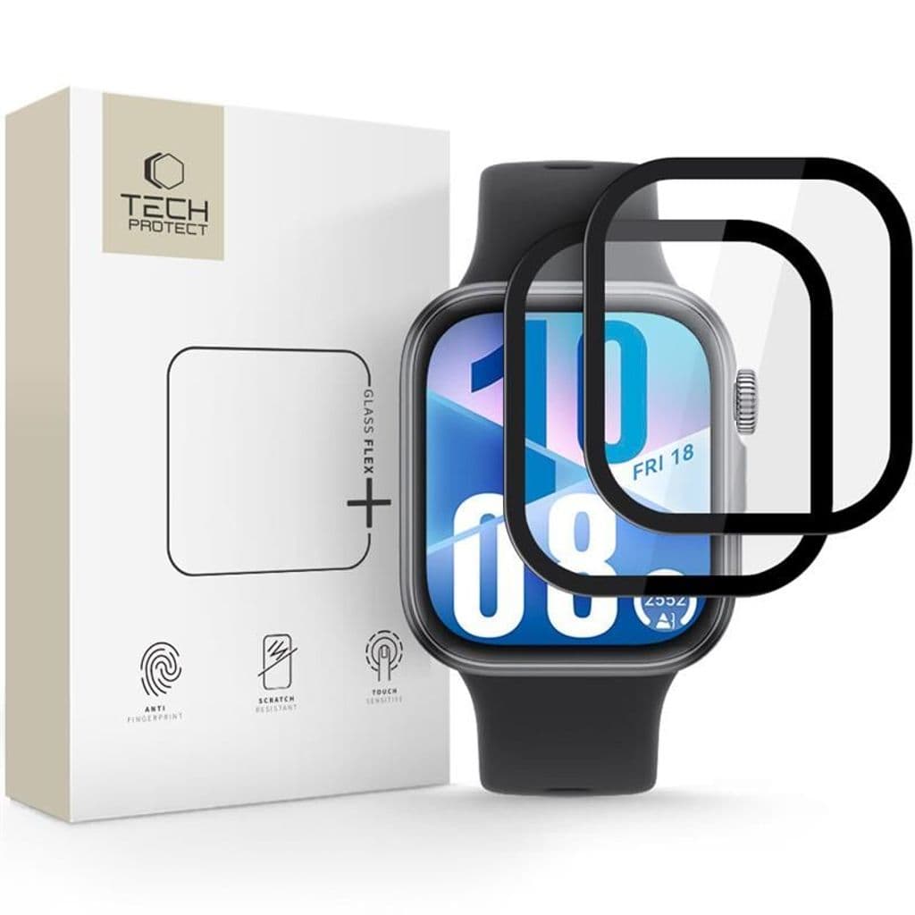 Tech-Protect Glass Flex+ Skärmskydd till Huawei Watch Fit 3/4, 2-pack
