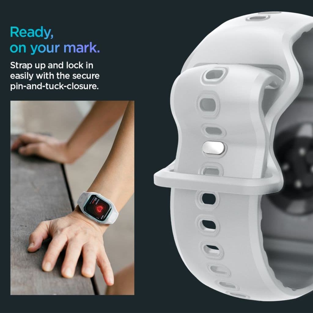 Spigen Liquid Air Pro Kockarmband till Apple Watch 10 46 mm - Grå - Bild 7