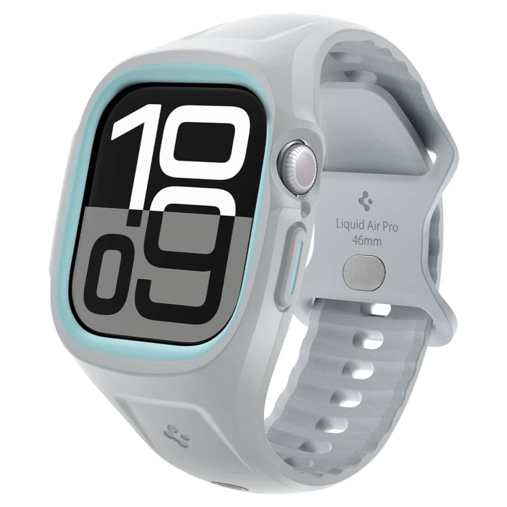 Spigen Liquid Air Pro Kockarmband till Apple Watch 10 46 mm - Grå