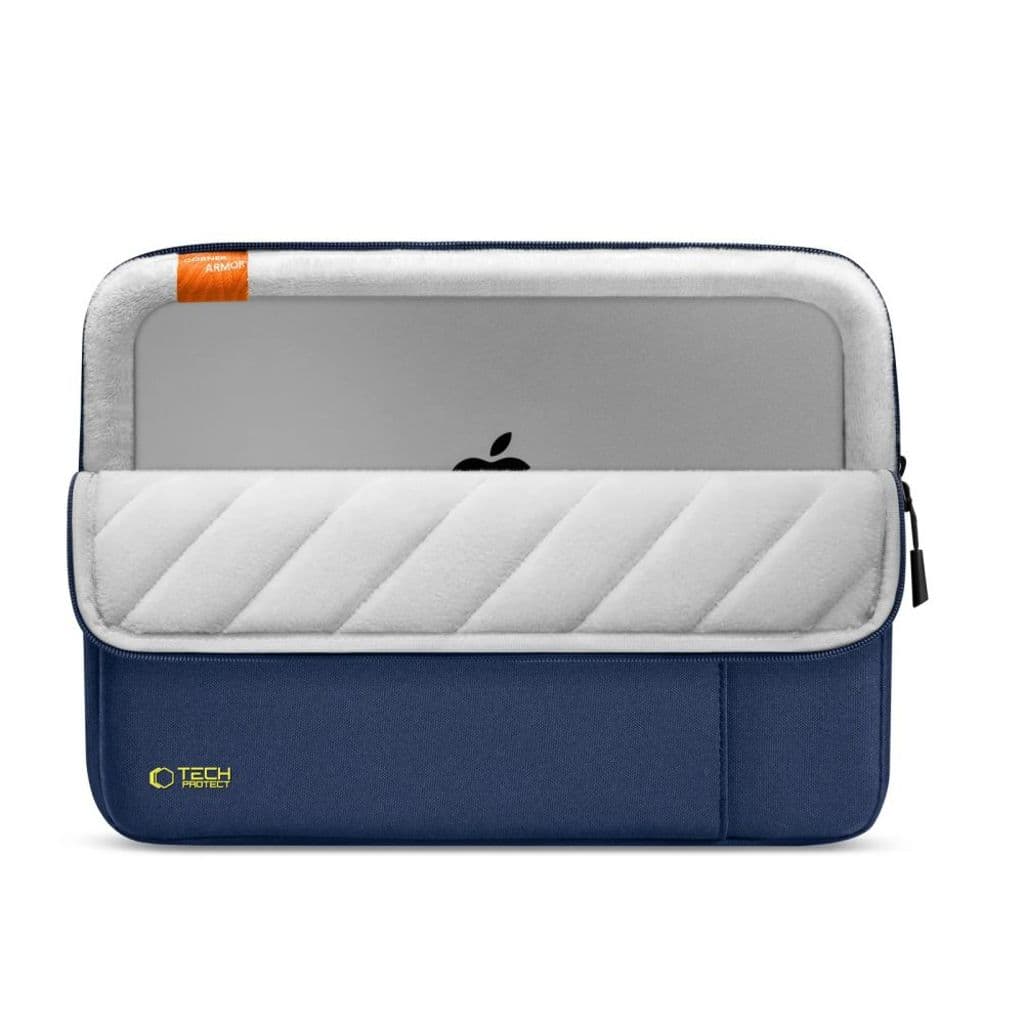 Tech-Protect Defender laptopfodral 13-14 tum – mörkblå - Bild 5