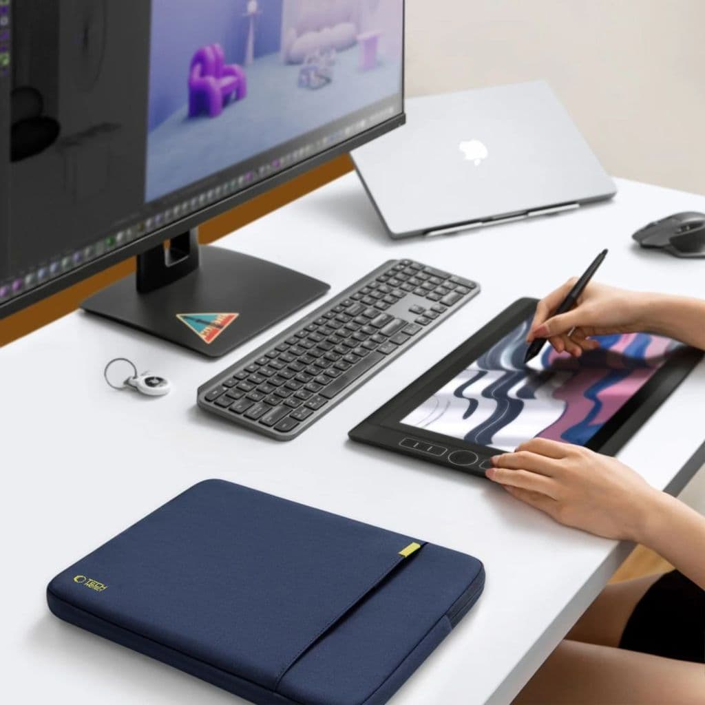 Tech-Protect Defender laptopfodral 13-14 tum – mörkblå - Bild 13