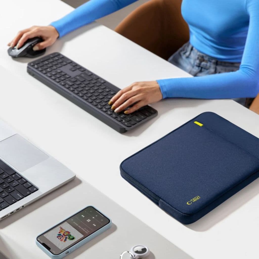 Tech-Protect Defender laptopfodral 13-14 tum – mörkblå - Bild 12