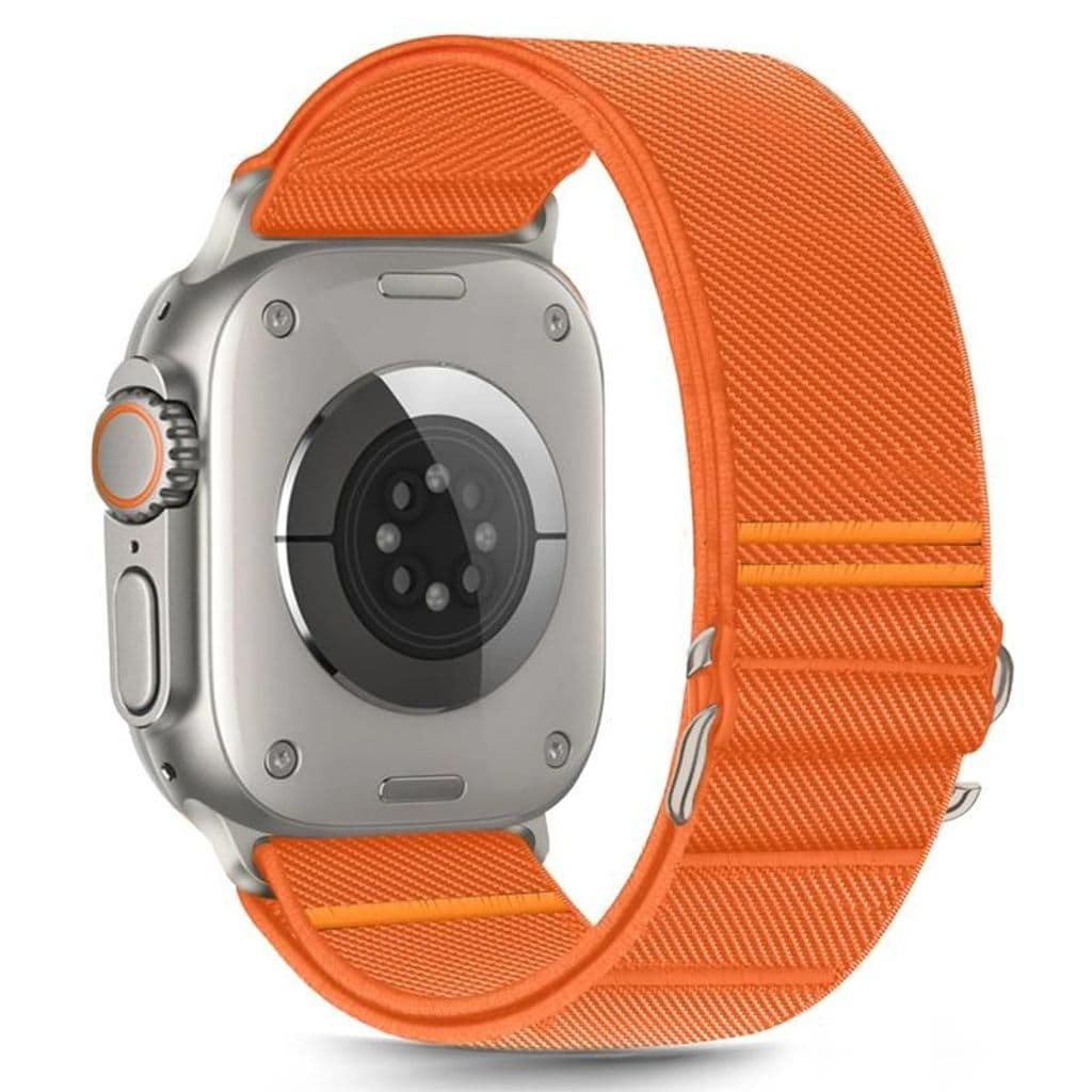 Tech-Protect Nylon Kockarmband till Apple Watch 44/45/46/49 mm - Orange