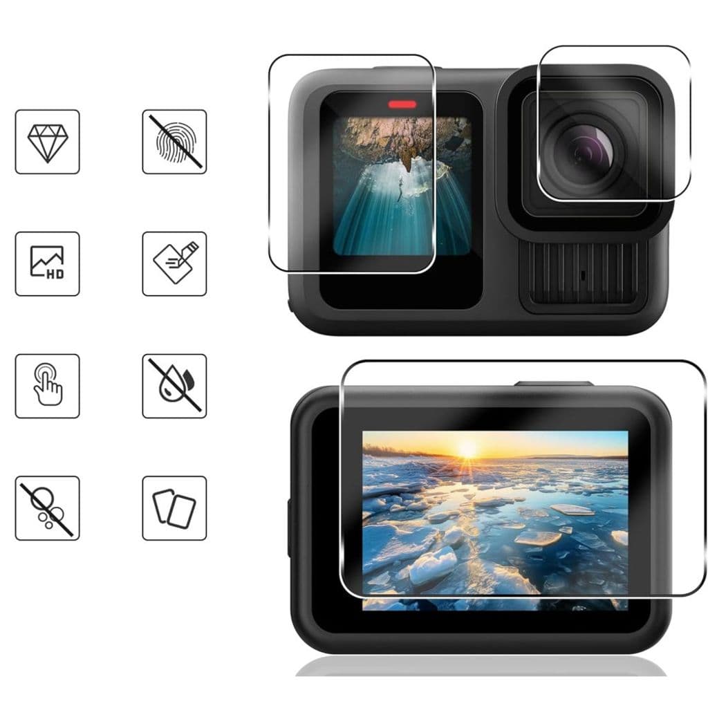 Tech-Protect GoPro Hero 13 Skärmskydd Härdat Glas 2-pack – Transparent - Bild 3