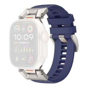 AHASTYLE Apple Watch 49/46/44/42mm Armband i fluorgummi - Blå