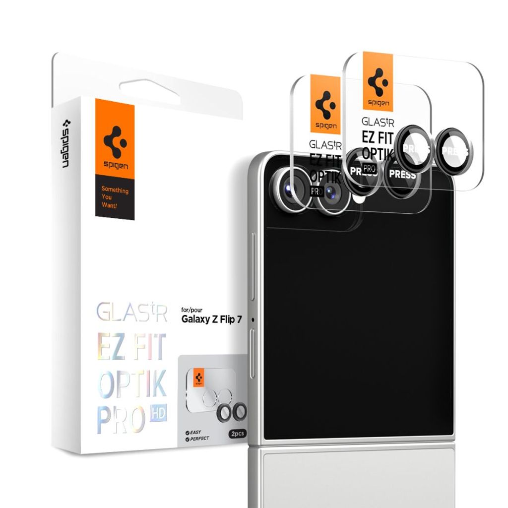 Spigen Optik Pro HD Linsskydd 2-pack till Samsung Galaxy Z Flip8/Flip7