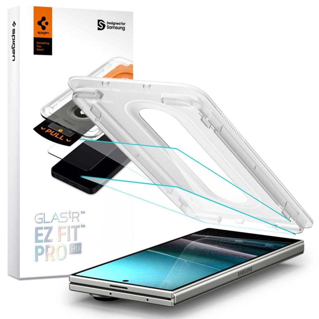 Spigen Glas.tR EZ Fit Pro HD 2-pack Skärmskydd till Samsung Galaxy Z Fold 7
