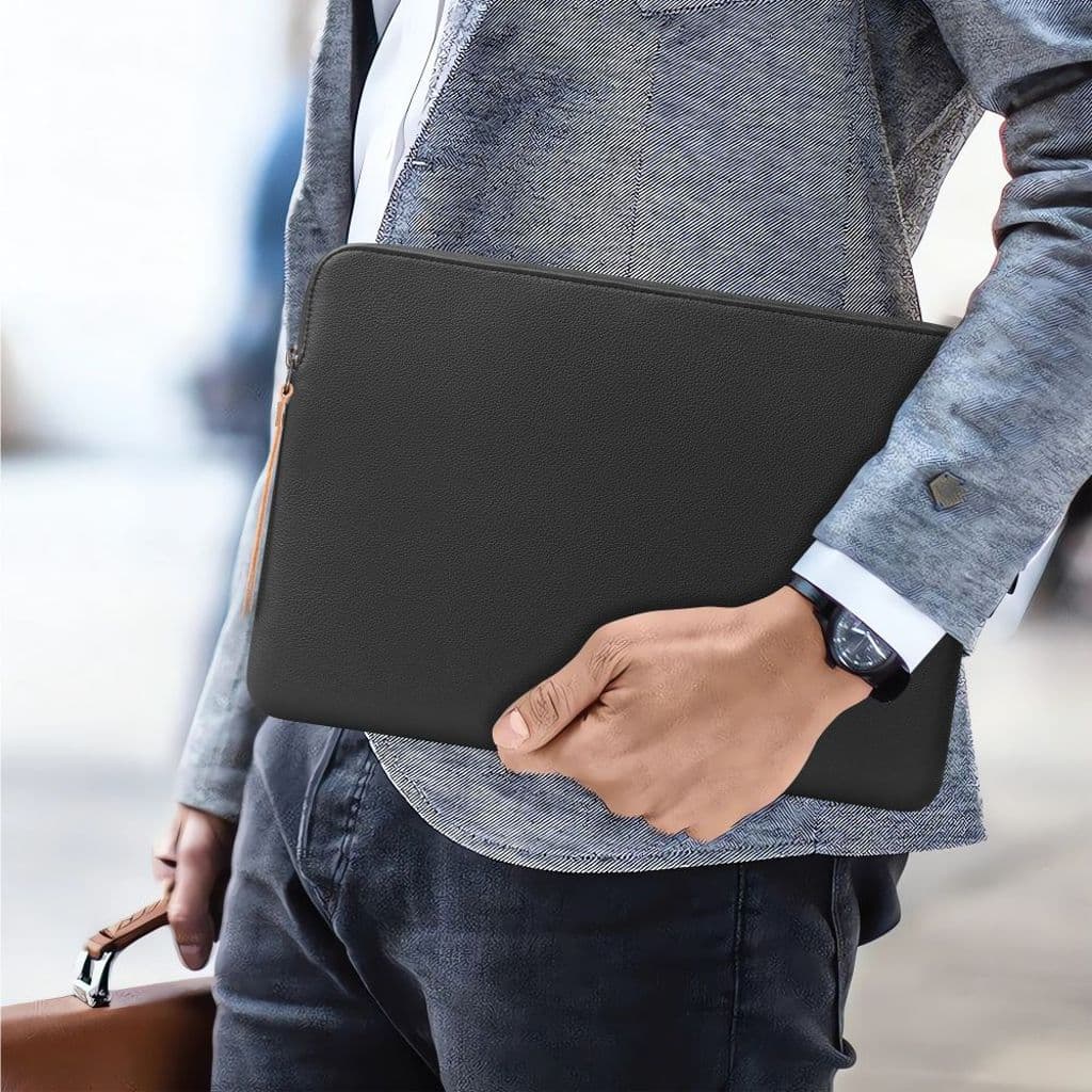 Tech-Protect Fleece laptopfodral 15–16 tum – svart - Bild 15