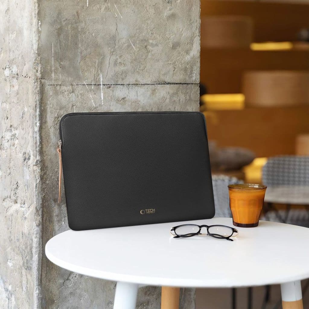 Tech-Protect Fleece laptopfodral 15–16 tum – svart - Bild 11