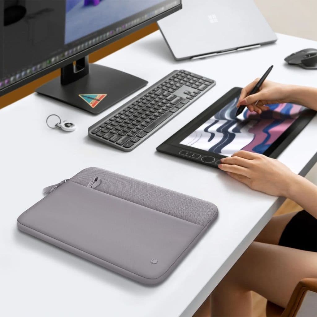 Tech-Protect Sleeve laptopfodral 15–16" – grå - Bild 10